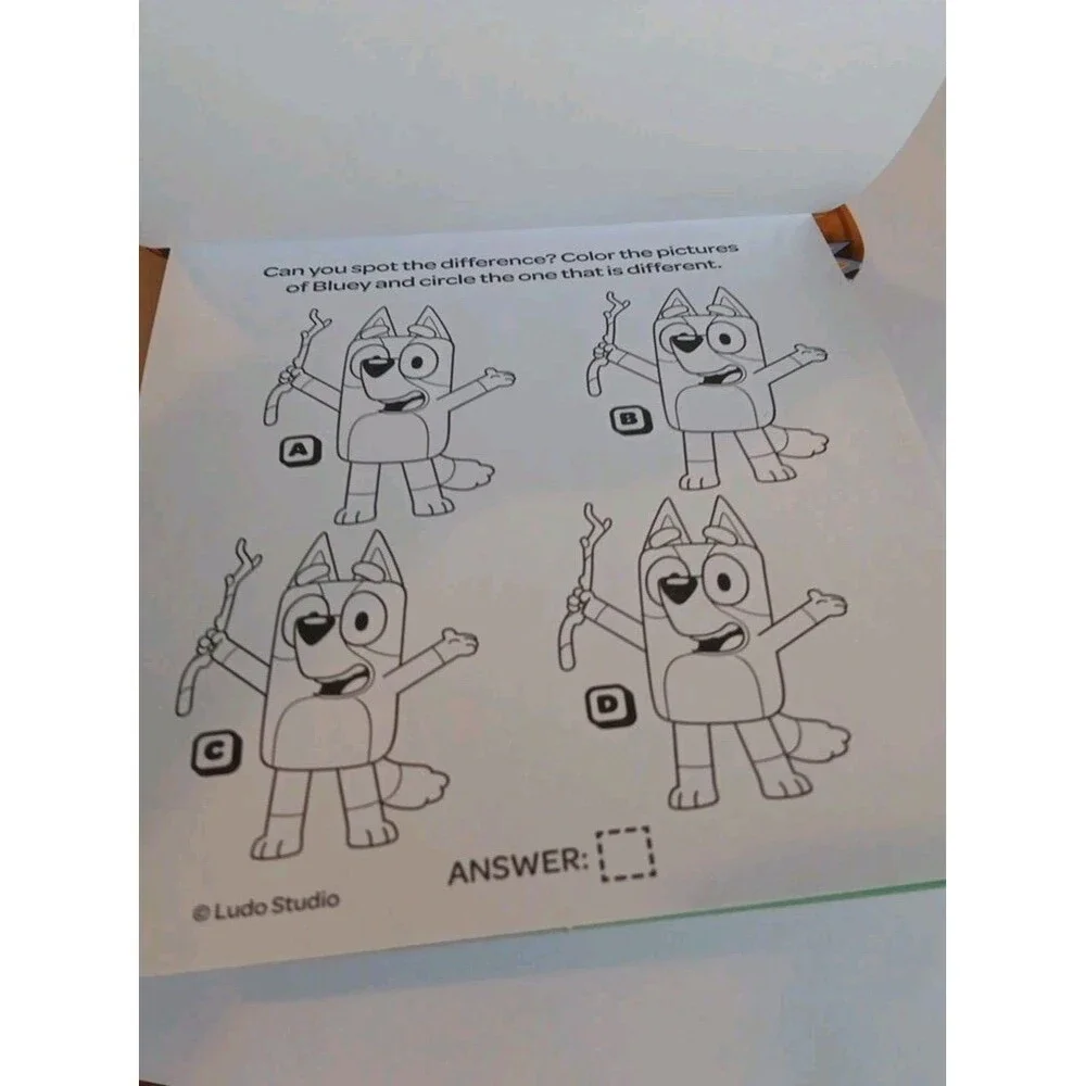 Bendon Inc Bluey Imagine Ink Coloring Book With 1 Mess Free Ma Toy